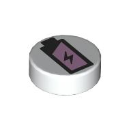 FLAT TILE 1X1, ROUND, NO. 272: {бял}