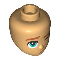 MINI DOLL, HEAD, NO. 437: {умерен тан}