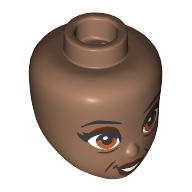 MINI DOLL, HEAD, NO. 446: {умерено кафяв}