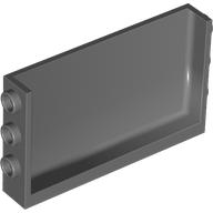 WALL 1X6X3 W. STUDS: {тъмно каменно сив}