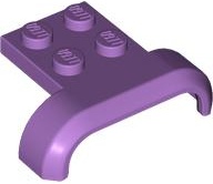 Vehicle, Mudguard 4 x 3 x 1 with Arch Curved: {умерено лавандулов}