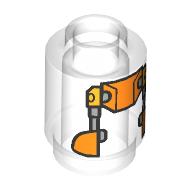 ROUND BRICK 1X1, NO. 42: {прозрачен}