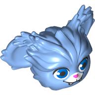 MINI CREATURE HEAD, NO. 206: {умерено син}