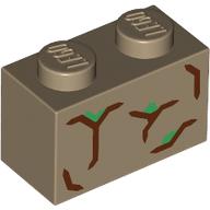 BRICK 1X2, NO. 115: {пясъчно жълт}