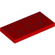 FLAT TILE 2X4, NO. 325: {ярко червен}