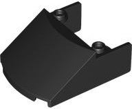 WINDSCREEN 4X5X1, 1/3 W/ STUDS: {черен}