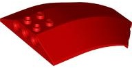 Windscreen 8 x 6 x 2 Curved Sloped Sides: {ярко червен}