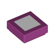 FLAT TILE 1X1, NO. 306: {ярко червеникаво-виолетов}