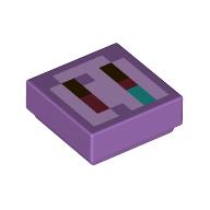 FLAT TILE 1X1, NO. 307: {умерено лавандулов}