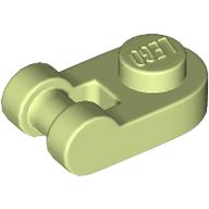 PLATE 1X1 ROUND W/ 3.2 SHAFT: {пролетно жълто-зелен}