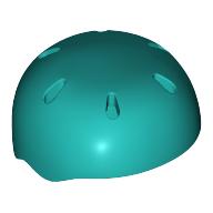 SKATER HELMET: {ярко синьо-зелен}