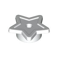 STAR SYMBOL STAR W/TUBE AND HOLE ø1.5: {бял}