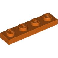 PLATE 1X4: {червеникаво-оранжев}