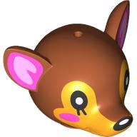 MINI CREATURE HEAD, NO. 192: {тъмно оранжев}