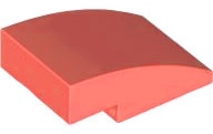 Slope, Curved 3 x 2: {пъстро коралов}