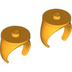 Ring with Stud, 2 in Bag (Multipack): {огнено жълто-оранжев}