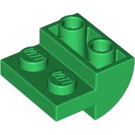BRICK 2X2X1 INV. BOW, W/ CUT OUT: {тъмно зелен}