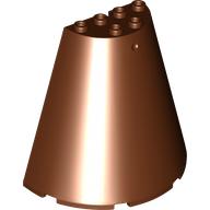 CONE, HALF 8X4X6: {червеникаво-кафяв}