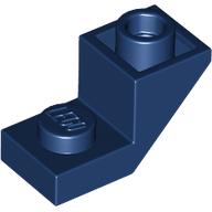 ROOF TILE 1X2, INVERTED, DEG. 45, W/ CUT: {земно син}