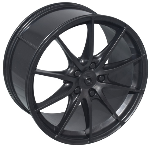 Wheel 75mm D. x 41mm Technic Racing Large, 10 Spokes: {титаниево метален}
