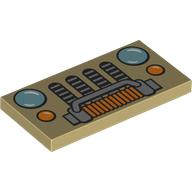 FLAT TILE 2X4, NO. 324: {тухлено жълт}