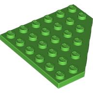 CORNER PLATE 6X6X45°: {ярко зелен}