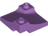 Arch 3 x 3 Inverted Corner with Raised Hollow Stud: {умерено лавандулов}