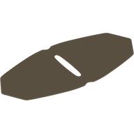 Minifigure Poncho Cloth with Rounded Edges, Symmetric: {пясъчно жълт}
