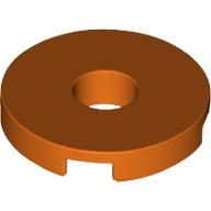 FLAT TILE 2x2 ROUND W. HOLE Ø4.85: {червеникаво-оранжев}