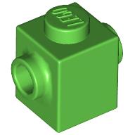 BRICK 1X1 W. 2 KNOBS: {ярко зелен}