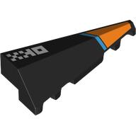 RIGHT ROOF TILE 2X5, 45 DEG., NO. 1: {черен}