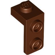 PLATE 1X1, W/ 1.5 PLATE 1X2, DOWNWARDS: {червеникаво-кафяв}