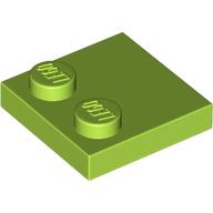 PLATE 2X2, W/ REDUCED KNOBS: {ярко жълто-зелен}