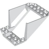 PLANE BACK 6X8X4, W/ CUT OUT: {бял}