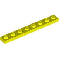 PLATE 1X8: {пъстро жълт}