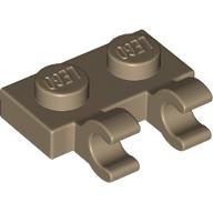 PLATE 1X2 W/HOLDER, VERTICAL: {пясъчно жълт}