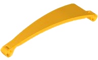 Technic, Panel Curved #53 3 x 13 Tapered Right: {огнено жълто-оранжев}