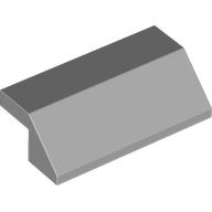 ROOF TILE 2X4, DEG. 45, W/O KNOBS: {умерено каменно сив}