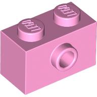 BRICK 1X2 W/ 1 KNOB: {светло пурпурен}