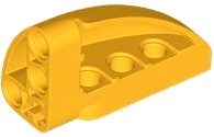 Technic, Panel Curved 5 x 3 x 2 Corner Quarter Ellipse, Right: {огнено жълто-оранжев}