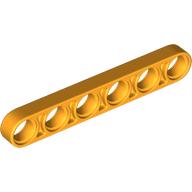 Technic, Liftarm Thin 1 x 6: {огнено жълто-оранжев}