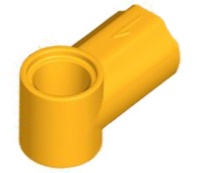 Technic, Axle and Pin Connector Angled #1: {огнено жълто-оранжев}
