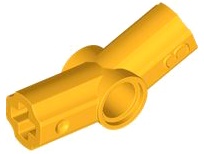 Technic, Axle and Pin Connector Angled #3 - 157.5 degrees: {огнено жълто-оранжев}