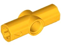 Technic, Axle and Pin Connector Angled #2 - 180 degrees: {огнено жълто-оранжев}