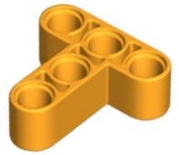 Technic, Liftarm, Modified T-Shape Thick 3 x 3: {огнено жълто-оранжев}