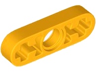 Technic, Liftarm Thin 1 x 3 - Axle Holes: {огнено жълто-оранжев}