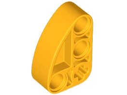 Technic, Liftarm, Modified L-Shape Quarter Ellipse Thick 2 x 3: {огнено жълто-оранжев}