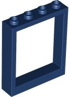 Door, Frame 1 x 4 x 4 Lift: {земно син}