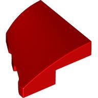 PLATE 2X2X2/3, HALF BOW W/ CUT, RIGHT: {ярко червен}