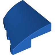 PLATE 2X2X2/3, HALF BOW W/ CUT, RIGHT: {ярко син}